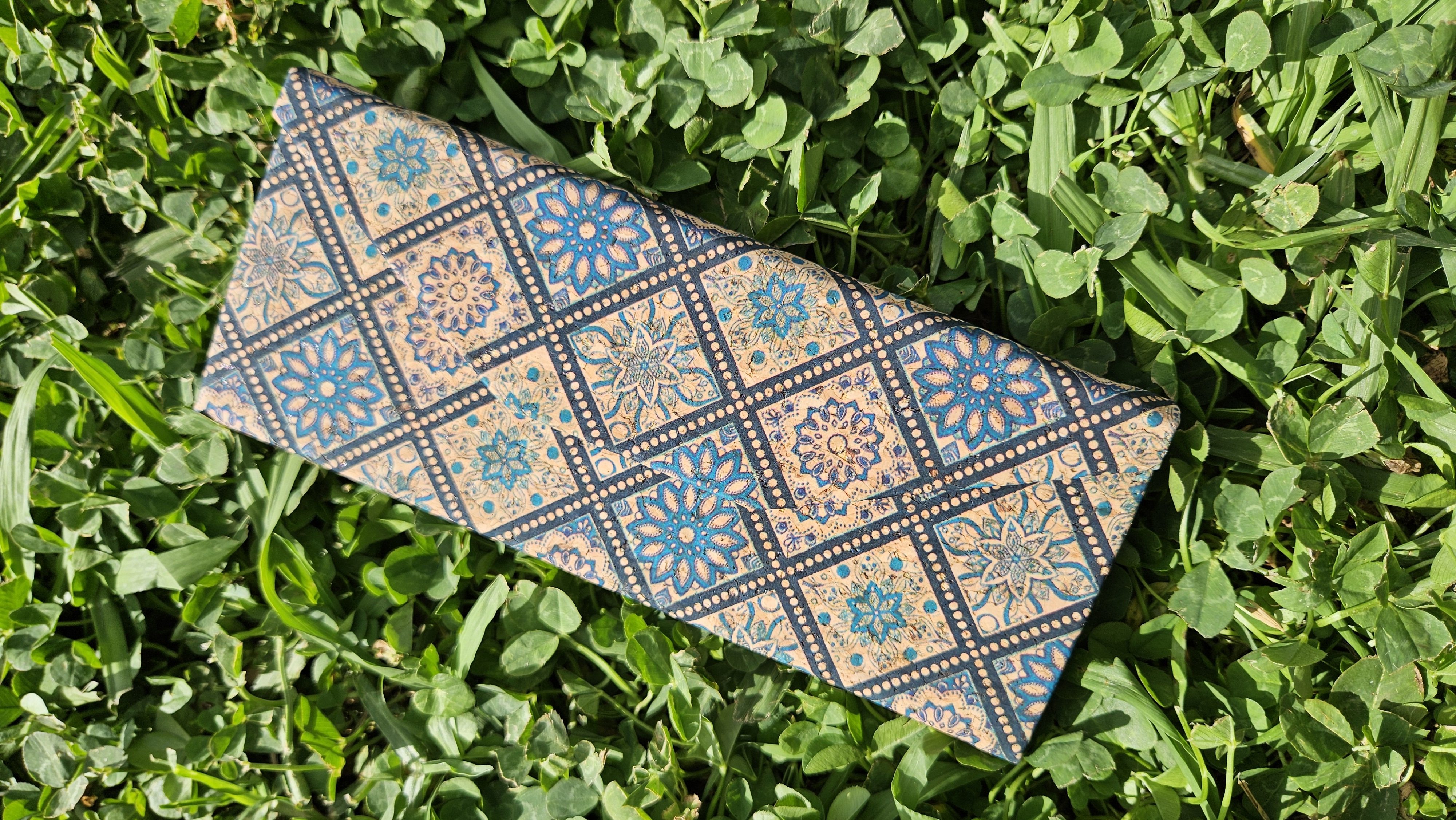 Korek - pouzdro na brýle triangl: modrá